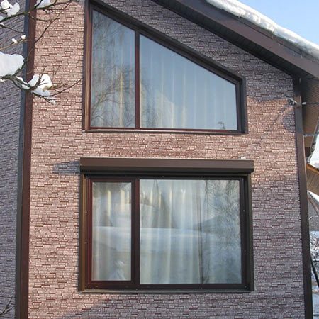 Трапецевидное пластиковое окно