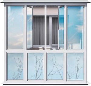 Панорамное остекление лоджии Панорамное остекление лоджии рисунок