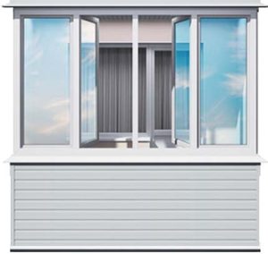 Теплое остекление лоджии Теплое остекление лоджии рисунок